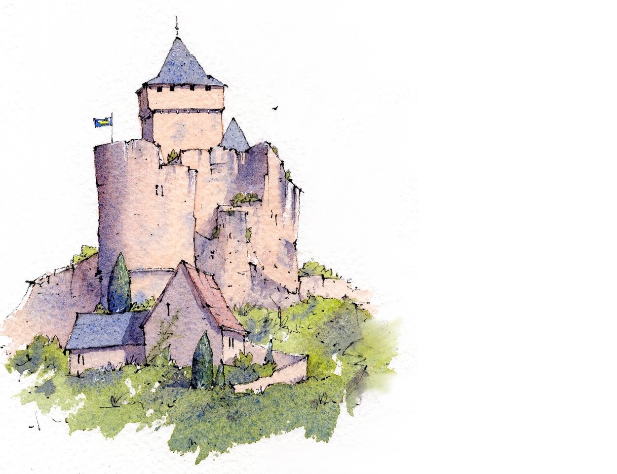 Medieval Building Ink Medieval France in Ink and Watercolour with Matty Burnham – Walnut Barn ...
