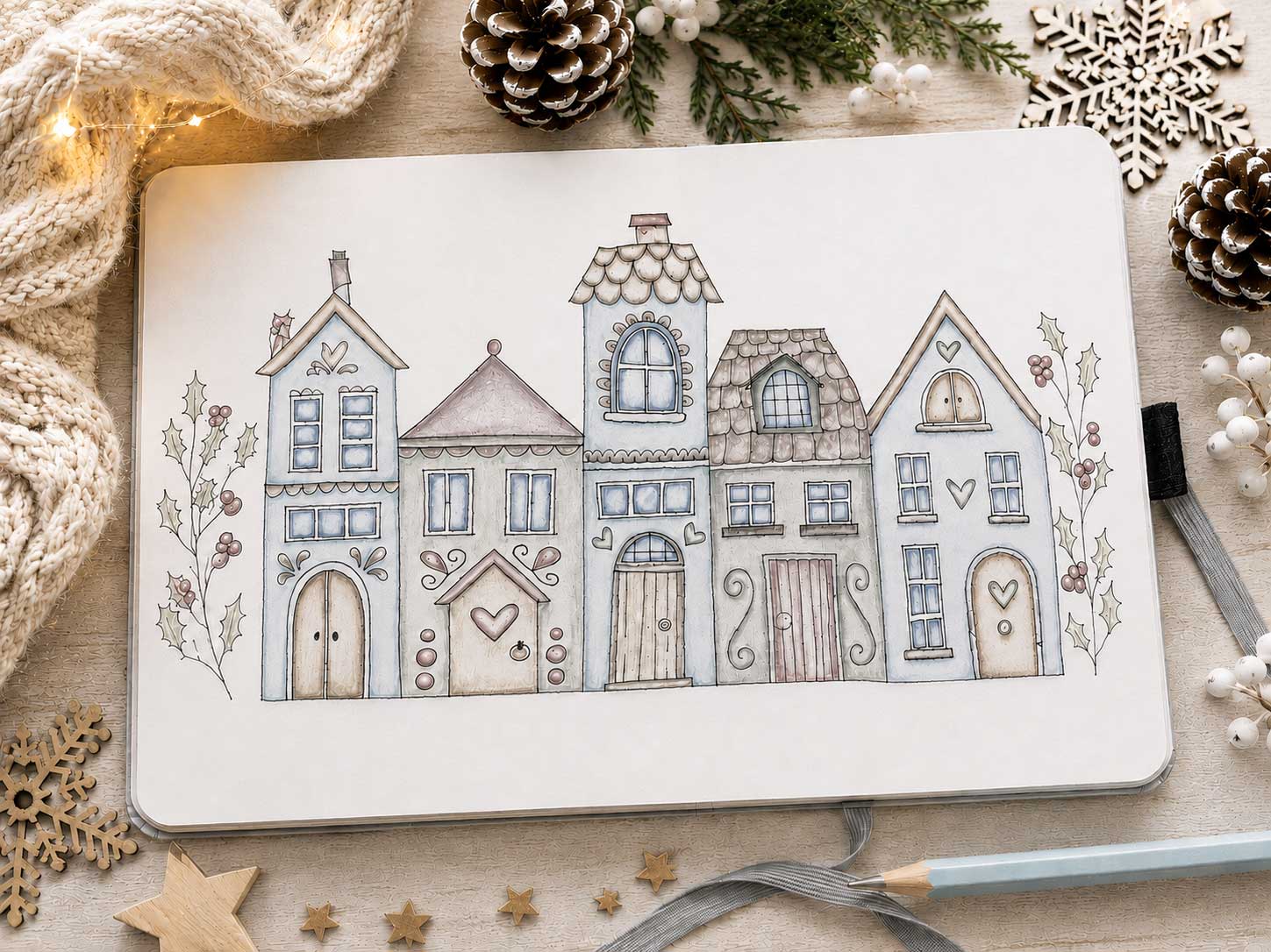 Doodle Workshop - Frosty Little Houses