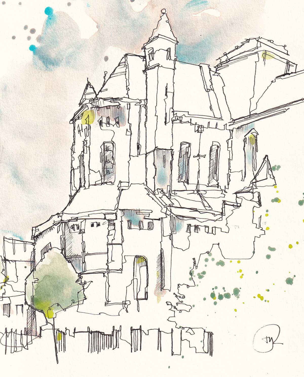 One Day Workshop - Loose Sketching in the Dordogne
